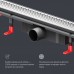W02SC-P11-070-01SB Трап для душа линейный, универсальный затвор Cut Gradient, 70 см