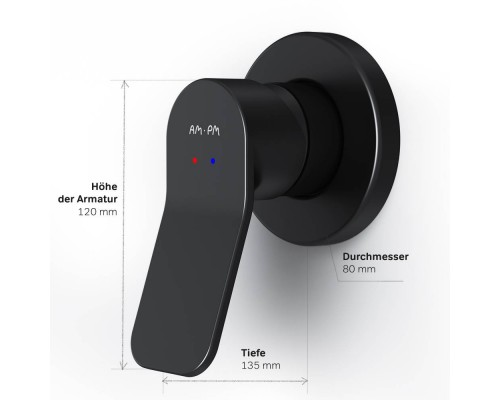 F85A65022 Смеситель для душа, монтируемый в стену