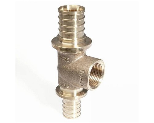 Тройник Rehau RAUTITAN 32x4,4-Rp 3/4 -32 RX+ с внутренней резьбой на боковом проходе. 14562971001