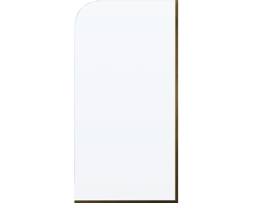 Шторка на ванну Maybahglass MGV-144-3у 64x140, профиль золото, стекло прозрачное