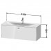 Duravit Brioso База подвесная 122x47.9x44.4см с раковиной, 1 выдвижное отделение, цвет: глянцевый белый. 2344120000,  BR421402222