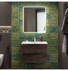 Мебель для ванной комнаты BelBagno Marino-cer-n 70 подвесная, rovere nature grigio