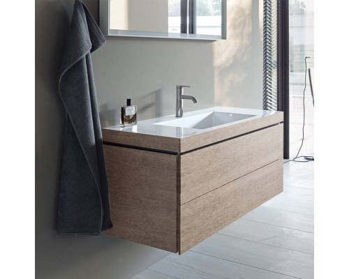 DURAVIT L-Cube Тумба с раковиной 80х55см., фронтом, подвесная, цвет: Дуб кашемир. LC6927O1111