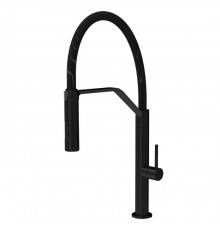 Fima Carlo Frattini Kitchen Смеситель для кухни, на 1 отв., Flexi, цвет: черный матовый. F7047/1NS