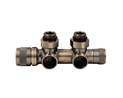 Узел нижнего подключения Primoclima Armature термостат. Lunarугловой правый 1/2 х3/4 Е, Бронза PCART890ABR