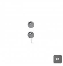 Almar Modular Round Смеситель для душа, встраиваемый, на 2 потребителя, цвет: Gun Metal Brushed PVD. E180141.GM
