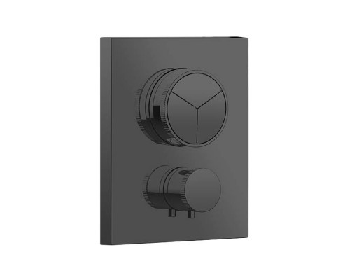 Almar Core Смеситель для душа, встраиваемый, термостатический, цвет: черный металл брашированный PVD. E176683.AB