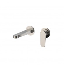 AQM6915BN Novara Смеситель для раковины настенный на 2отв., цвет никель шлифованный AQM6915BN