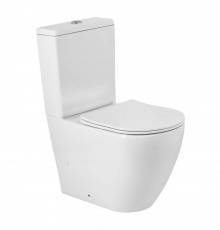 Унитаз-компакт напольный BelBagno Sfera-Tor BB2141CP-TOR/SC безободковый, крышка с микролифтом, бачок BB2141T