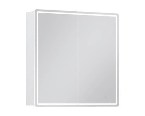 Зеркало-шкаф Vigo Geometry Comfort, 80, с подсветкой и антизапотевателем, белый