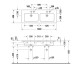 Duravit ME by Starck Раковина 130x49 см, 1 отв., двойная, цвет: белый. 2336130000