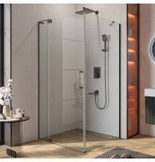Душевой уголок Cezares Slider AH 1 100-100/110 C GM профиль оружейная сталь, стекло прозрачное