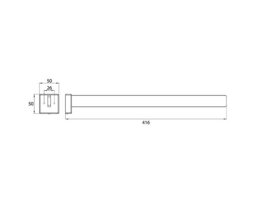Emco Cue Полотенцедержатель 41.6см, цвет: хром. 3250 001 42 Emco Cue Полотенцедержатель 41.6см, цвет: хром. 3250 001 42