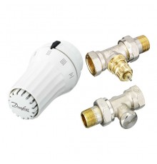 Комплект радиаторных терморегуляторов прямой Danfoss RAE, RA-FN, RLV-S. 013G5084