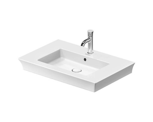 Duravit White Tulip Раковина накладная 75х49см, с переливом, с 1 отв., цвет: белый. 2363750000