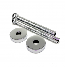 Комплект трубок SR Rubinetterie 15х1,0 с наружной резьбой 1/2х15 с круглыми отражателями, цвет хром A491-1500CE15