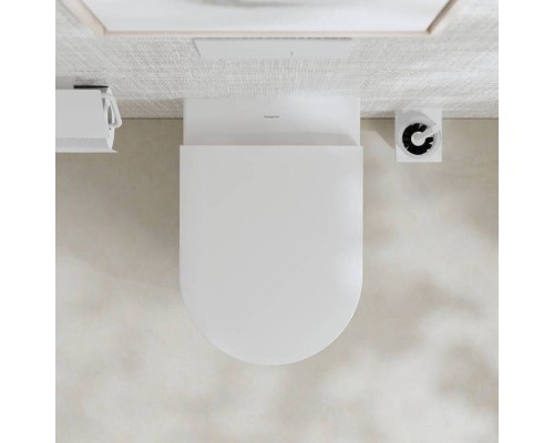 Hansgrohe GladeLake S Сиденье для унитаза, с микролифтом, с верхним креплением, цвет: белый. 60112450 Hansgrohe GladeLake S Сиденье для унитаза, с микролифтом, с верхним креплением, цвет: белый. 60112450