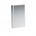 Laufen Frame 25 Зеркальный шка 45x15x75см., алюминий, 1 дверца с зеркалом с 2х сторон, DX, сенс. выкл., 2 розетки, 2 верт-х эл-та LED-подсветки (регул-ая яркость), с окружающим освещением (внизу). 4.0835.2.900.144.1