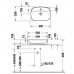 Duravit Zencha Раковина 55х39х14см., накладная, 1 отв., цвет: белый глянцевый. 2374550071
