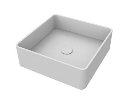 MOMA Jump Раковина 37х37см., накладная, с донным клапаном, цвет: белый матовый. LJ070241.MWS