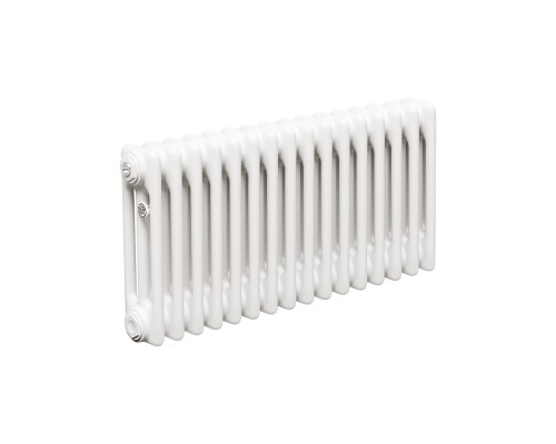 Трубчатый радиатор ТЕПЛОФОРТ ТР3037, 16 секций, боковое подключение 3/4”, белый глянец 200043
