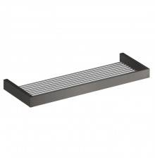 Gessi Rettangolo Полочка 60см широкая, цвет: шлифованный черный металлик. 20950#707