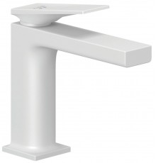 Kludi 542885375 DECUS Однорычажный смеситель на умывальник 110, PUSH-OPEN белый мат 542885375