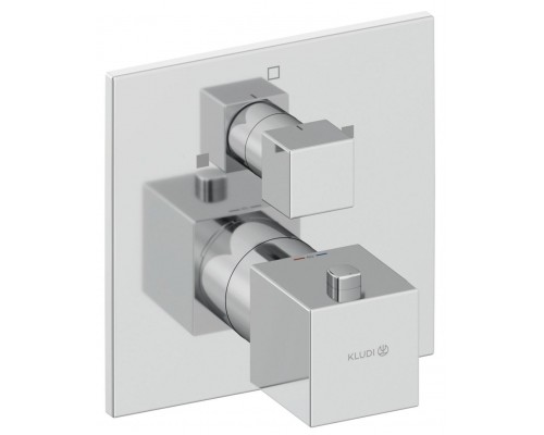 Kludi 548100575 DECUS встраиваемый смеситель для ванны и душа с термостатом, SLIM.BOXX 88022 хром 548100575