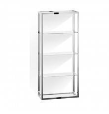 Decor Walther ET 6 Шкафчик открытый 35x15x80см, стекло прозрачное, подвесной, цвет: хром. 0702701
