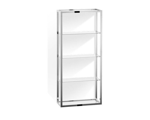 Decor Walther ET 6 Шкафчик открытый 35x15x80см, стекло прозрачное, подвесной, цвет: хром. 0702701