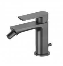Newform Haka Смеситель для биде, 1 отв., с донным клапаном, цвет: PVD brushed gun metal. 72025.59.064