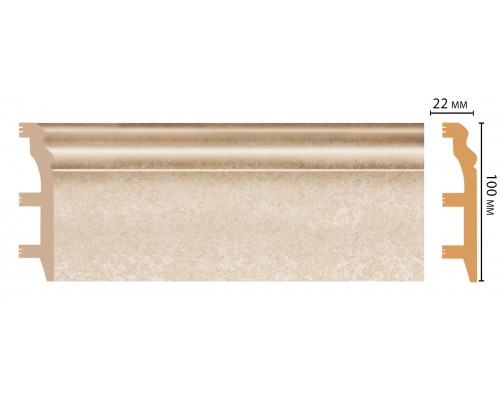 Плинтус напольный DECOMASTER D232-18DДМ (100*22*2400мм) Плинтус напольный DECOMASTER D232-18DДМ (100*22*2400мм)