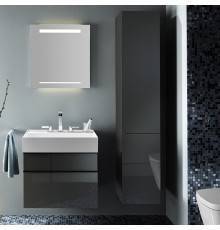 Burgbad Yumo Шкаф подвесной 35x32x176 см, цвет: серый. HSKE035LF3194