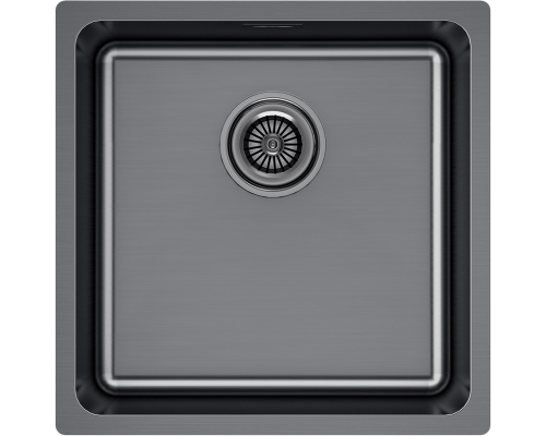 Мойка кухонная Paulmark Yuni YU44-GM вороненая сталь