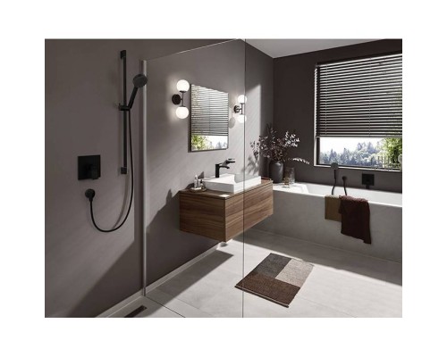 Hansgrohe Vivenis Смеситель для ванны, встраиваемый, цвет: черный матовый. 75415670 Hansgrohe Vivenis Смеситель для ванны, встраиваемый, цвет: черный матовый. 75415670