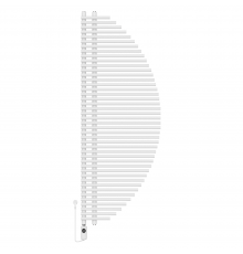 Полотенцесушитель электрический Primoclima PARUS 1600600, 43 трубки 800W, Белый PC PARUS 800 W