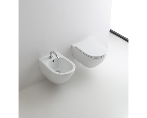 Kerasan Aquatech Биде подвесное 55х36см, 1 отв., цвет: белый. 372401*1 Kerasan Aquatech Биде подвесное 55х36см, 1 отв., цвет: белый. 372401*1