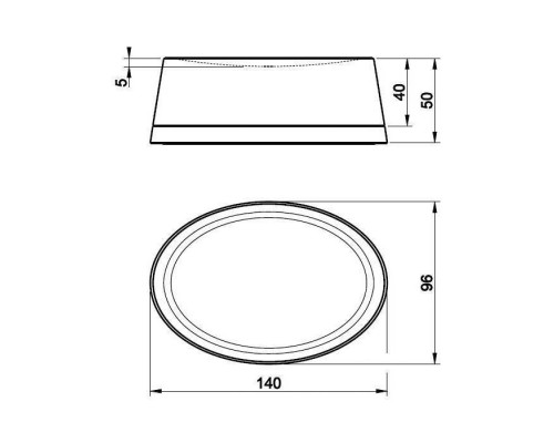 Gessi Cono Мыльница настольная, цвет: Black Metal Brushed PVD. 45425#707