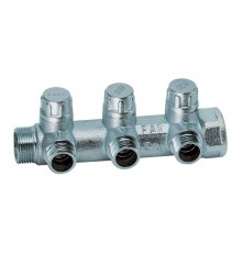 Коллектор FAR проходной ВР-НР 3/4х1/2 на 3-контура FK 3870 3412