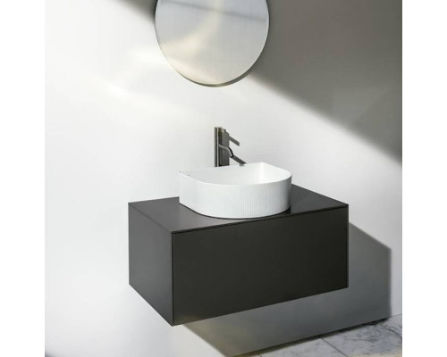 Laufen Sonar Раковина 41x36.5х13см., накладная, без отв., без перелива, с текстурой, цвет: белый глянцевый. 8.1234.3.000.112.1