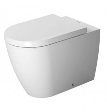 Duravit ME by Starck Унитаз напольный пристенный вариант, включая крепление, сток горизонтальный, 4,5 л., 37x60см, Цвет: Белый. 2169090000