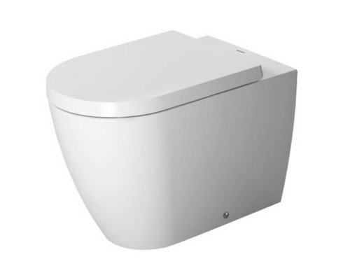 Duravit ME by Starck Унитаз напольный пристенный вариант, включая крепление, сток горизонтальный, 4,5 л., 37x60см, Цвет: Белый. 2169090000