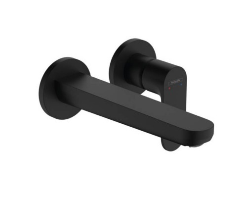 Hansgrohe Rebris S Смеситель для раковины, настенный, цвет: черный матовый. 13622180, 72528670 Hansgrohe Rebris S Смеситель для раковины, настенный, цвет: черный матовый. 13622180, 72528670