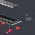 W02SC-P11-070-01SB Трап для душа линейный, универсальный затвор Cut Gradient, 70 см