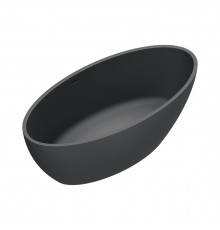 Catalano Solid Ванна отдельностоящая 165x80h52см, с переливом, сифон в комплекте, цвет: черный матовый. 7239010022