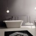 Globo Relais Ванна отдельностоящая 189x88xh61см, с переливом, (без выпуска и сифона), материал: Pietraluce, цвет: белый. VA189CR, VA189BI