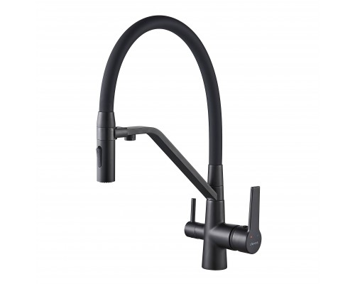 Смеситель для кухни Shevanik S278H, черный
