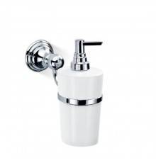Decor Walther Universal настенный дозатор жидкого мыла, цвет: Хром /Фарфор белый. 0831850