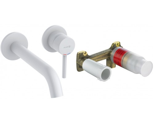 Kludi 38 245 5376S Bozz SET Смеситель для раковины 230 мм, настен., на 2 отв., Комплект 382455376S