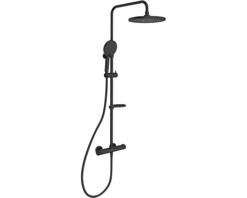 Душевая стойка Milardo Ideal Spa ILSBLTHM89 черный матовый